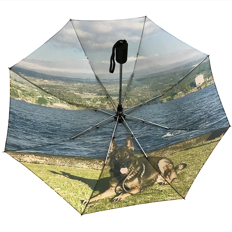 定制印花logo两个折叠花式伞形paraguas批发自动sombrilla - buy 2 fo