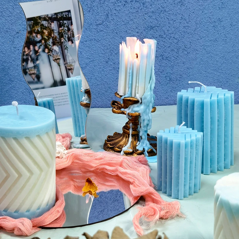 

DUMO DIY handmade cylinder candle mold shaped aromatherapy candle silicone mold