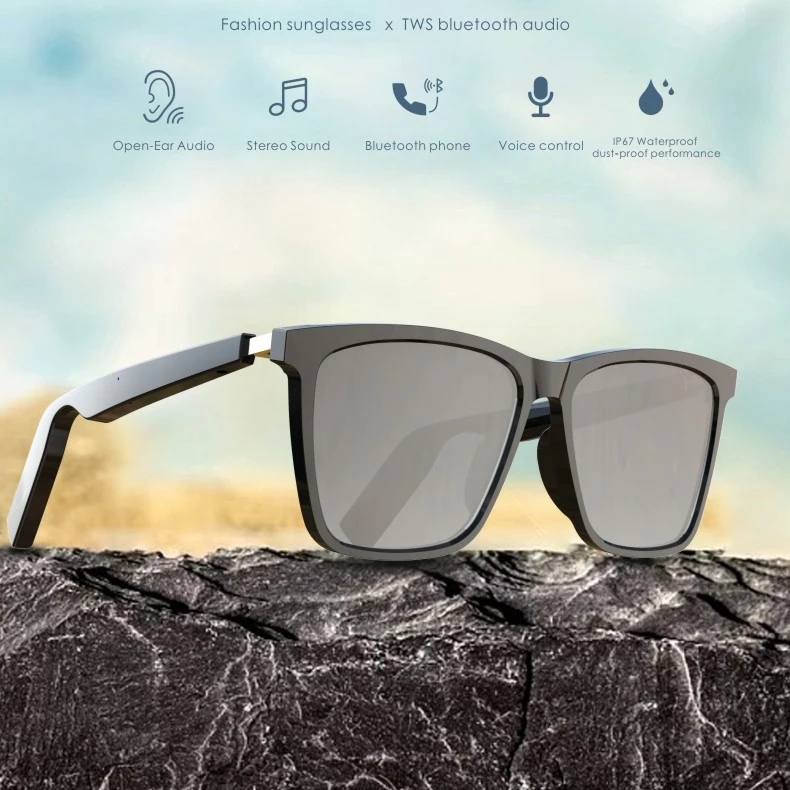 

Smart vibes Audio Glasses 5.0 Listening to Songs and Talking Wireless Glasses Polarized Sunglasses