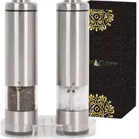 

Automatic Premium Stainless Steel Battery Operated Electric Salt And Pepper Grinder Set