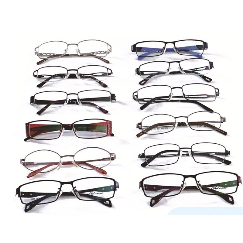 

hot sell custom small size mixed assorted ready stock eyeglass eyewear metal optical frames wenzhou factory, Mixed color