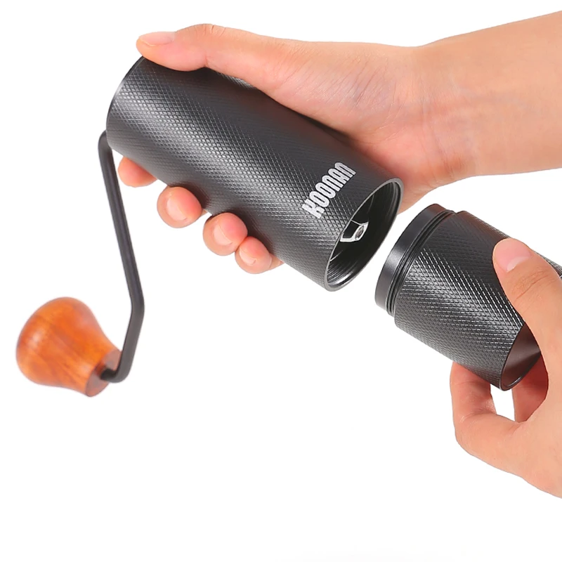 

Outdoor Big Hand Coffee Grinder Container Manual Stainless steel Coffee Grinder Black, Customized color