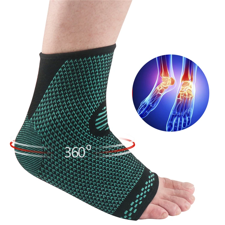 

Nylon Sports Compression Ankle Sleeve Ankle Support Ankle Brace For Men Women Plantar Fasciitis Foot Socks with Arch Support, Blue