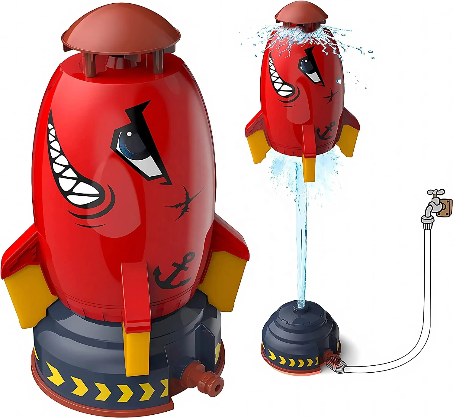

Launch Rocket Outdoor Sprinkler Toy Water Rockets Launcher for Kids Outdoor Toys Water Sprinkler for Kids