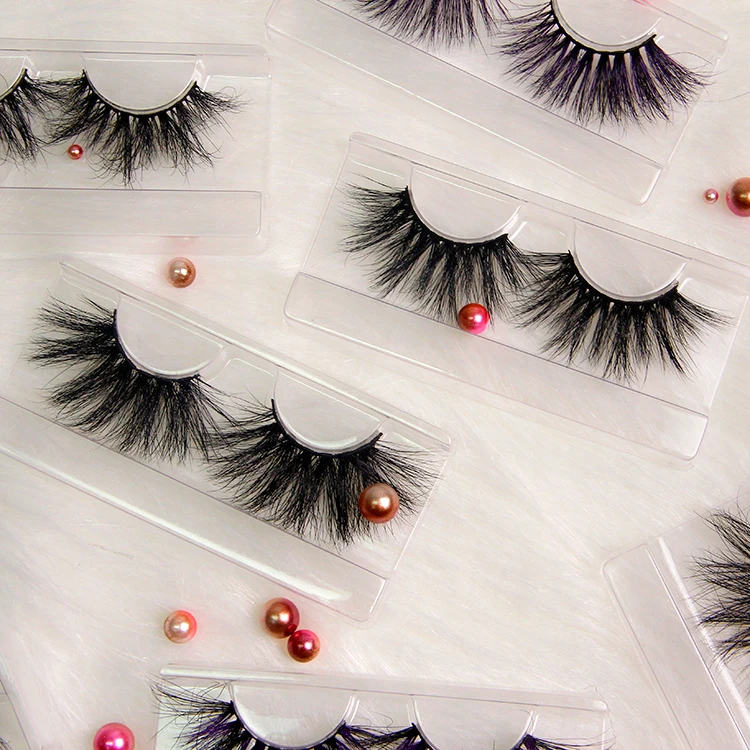 

wholesale private label natural 3d 5d 15 mm 20mm 25 mm 27mm 5 pair mink eyelash strips bulk vendor with custom packaging box