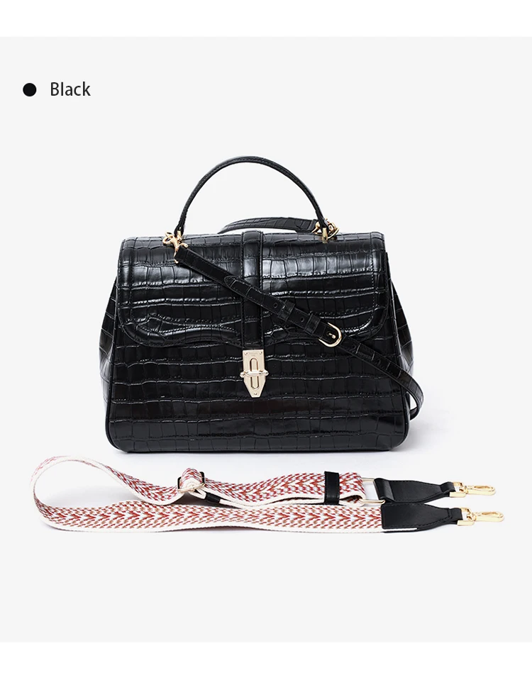 

China Supplier Leather Bags Handbag Ladies Custom Fashion Cross Body Handbag Messenger Shoulder Bag Leather, 2 colors