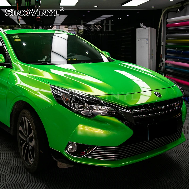 

SINOVINYL Popular MC-06 Mystic Coral Lake Green Wrapping Wrap Foil Car Body Color Film Vinyl Air Free Decal