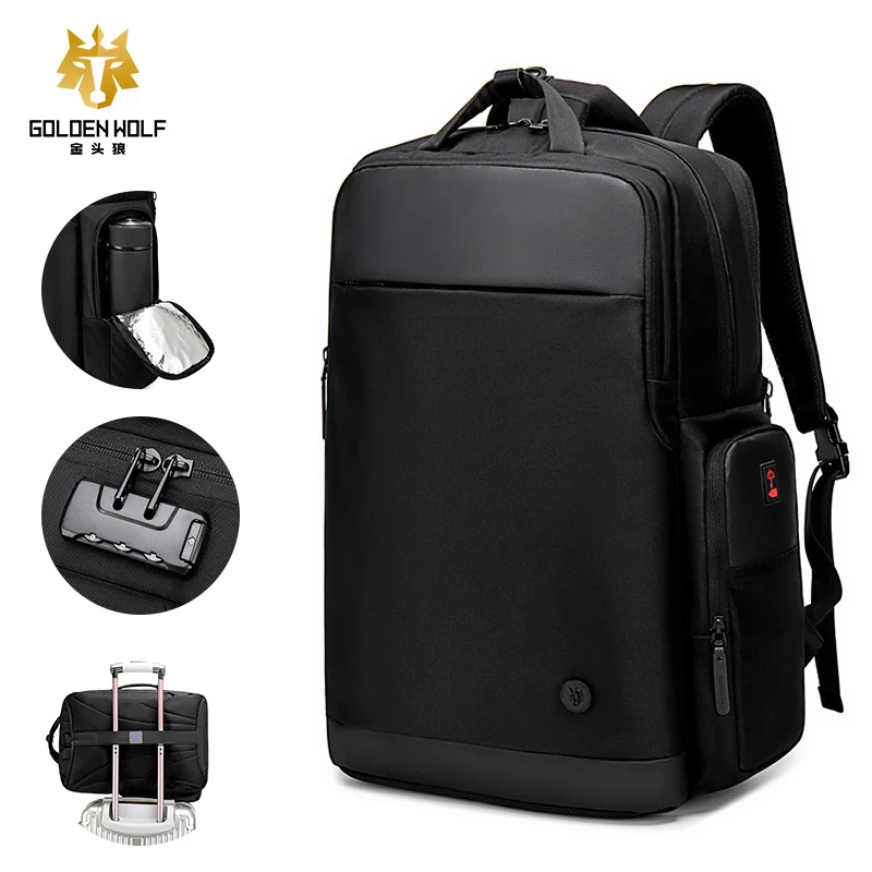 

Custom Anti Theft Lock USB Backpack Laptop Bags Large Business Waterproof Wholesale Backpack OEM sac a dos mochilas antirrobo, Black/grey/red