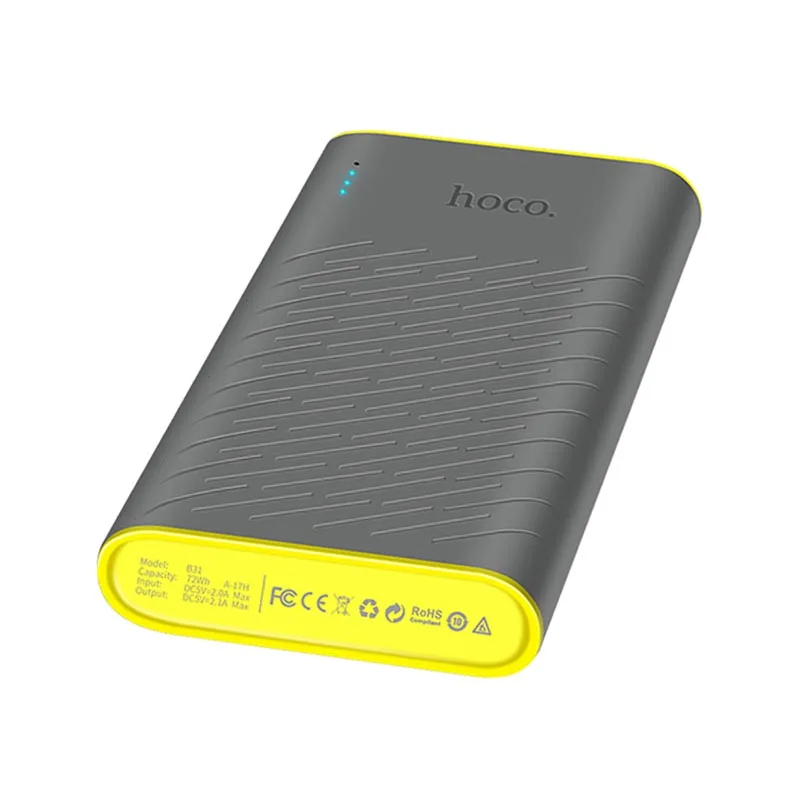 HOCO B31 5V 2.1A 20000mAh LED Display Portable Mobile Powerbank 18650 Battery Charger