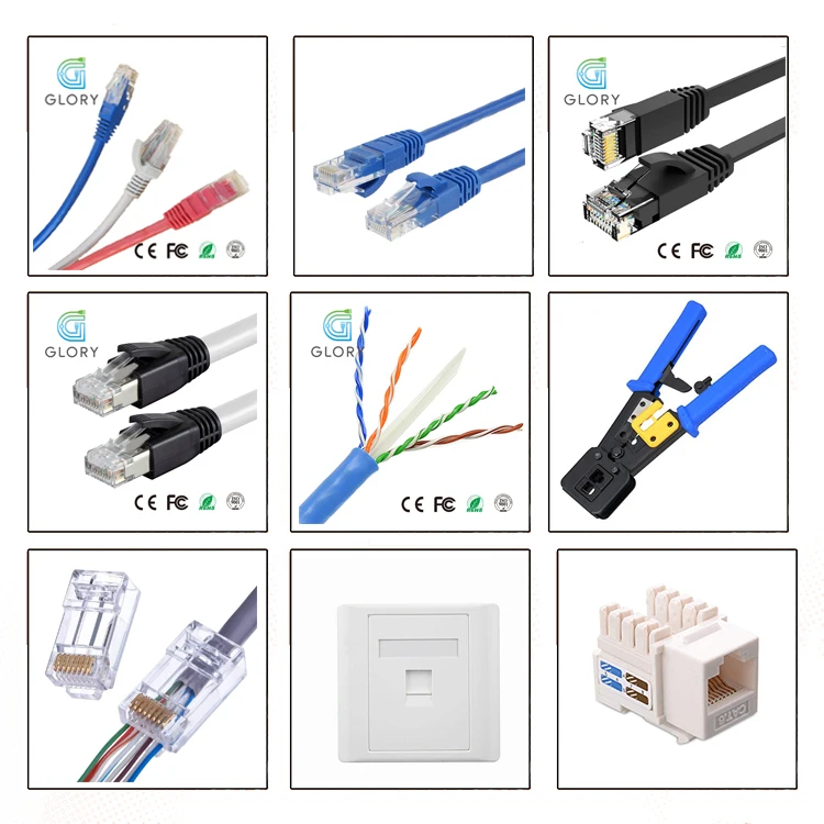 Glory Cat5 5e 6 Cable Network Utp Cat 5 Cable And Connectors Patch Cable In Networking Buy Cat