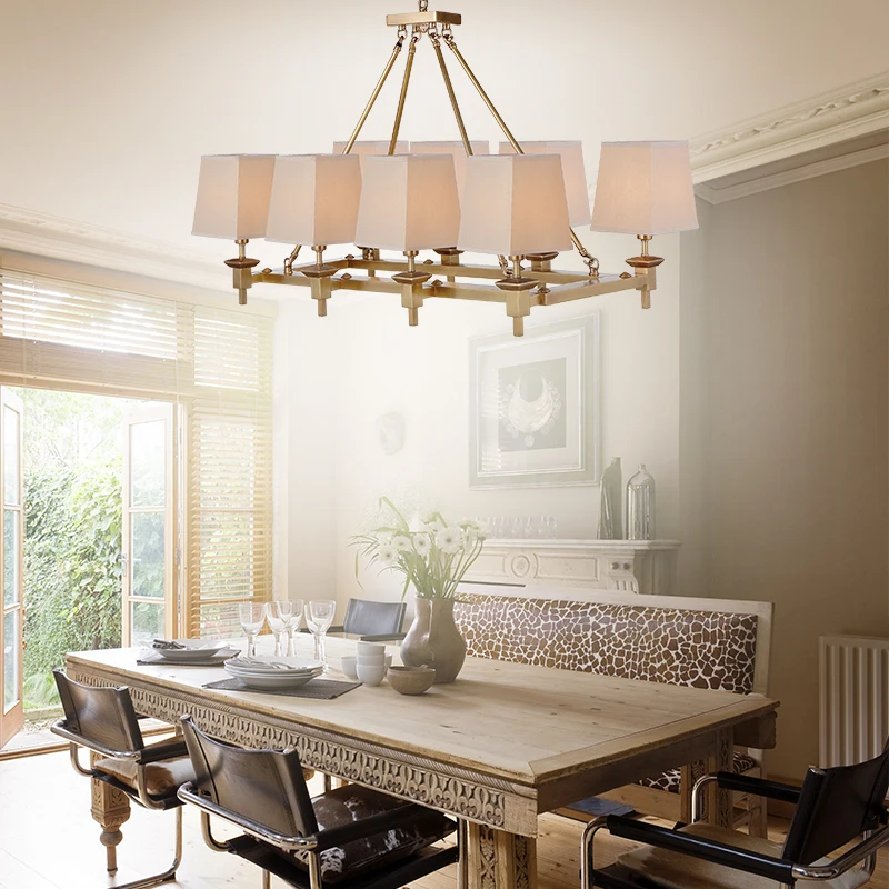 rectangle dining room chandelier