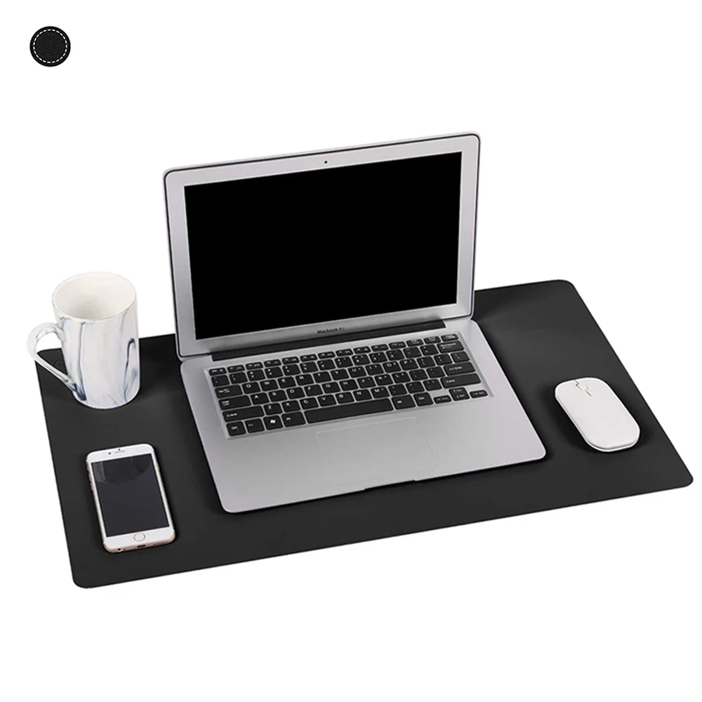 

Dual Sided Desk Pad 24" x 14" PU Leather Desk Mat multiple color Waterproof Desk Blotter Protector Mouse Pad
