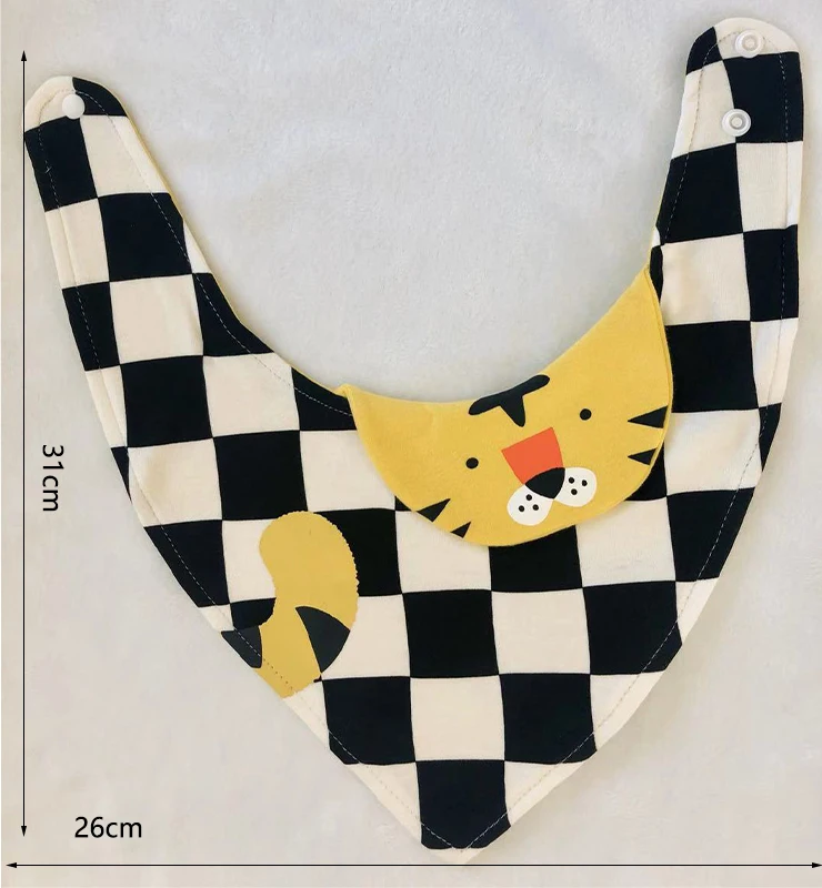 

Yayababy Snap button adjustment Baby bib child bib drool