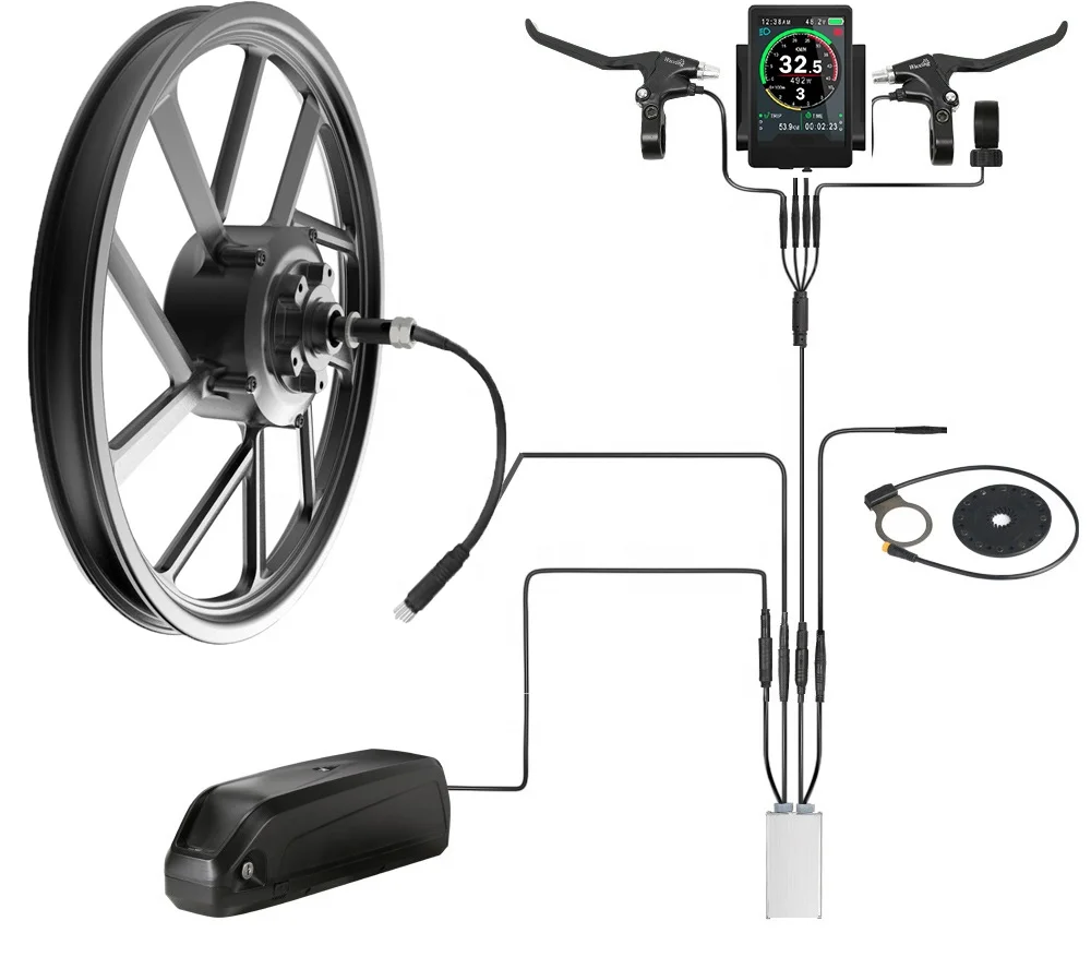 

20 inch magnesium alloy bicycle wheels integral wheel rear hub motor and front wheel for ebike