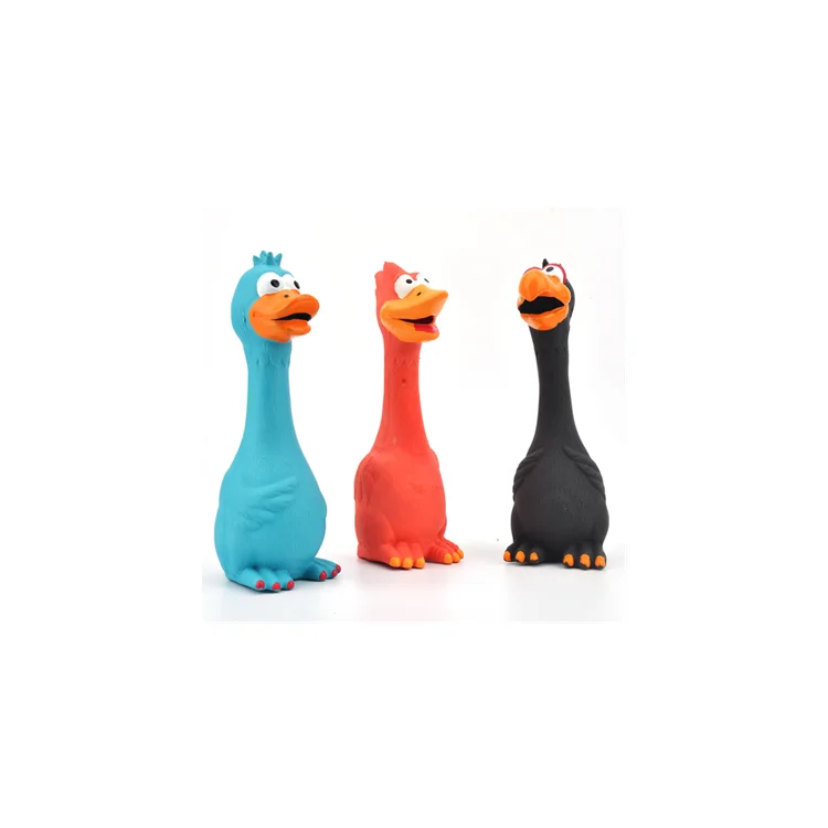 

Hot Sale Pet Chicken Shape Dog Toy Wholesale Latex Squeaky Rubber Chicken Pet Toy