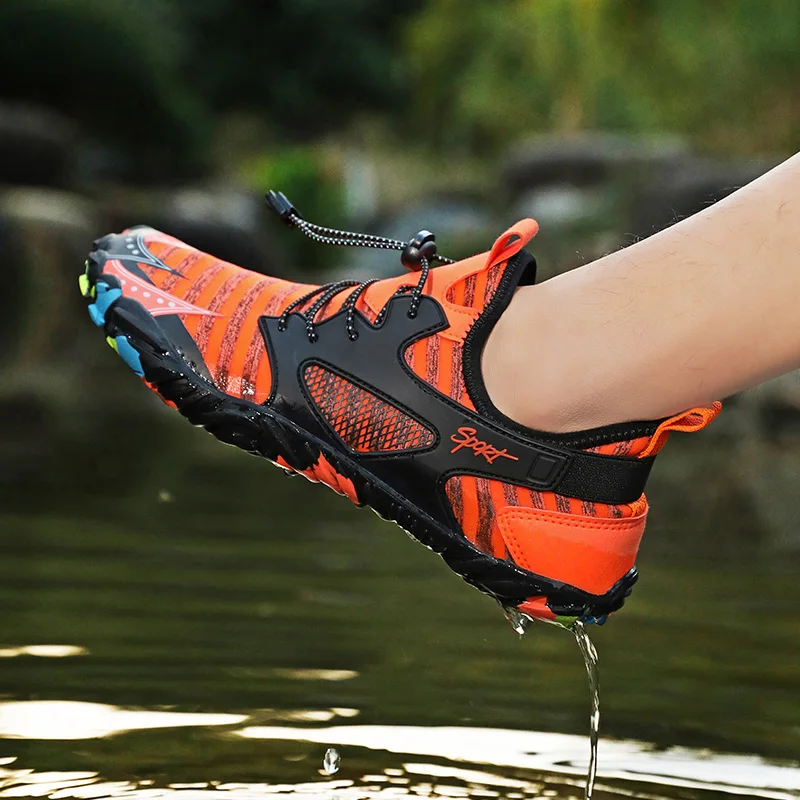 

breathable mesh Outdoor swimming shoes wading water sport five finger Beach quick-drying water hole walking shoes