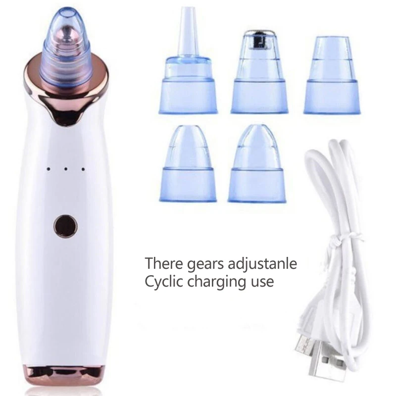 

Electric Blackhead Remover Deep Nose Cleaner T Zone Pore Acne Pimple Removal Vacuum Suction Facial Diamond Face Care Tool