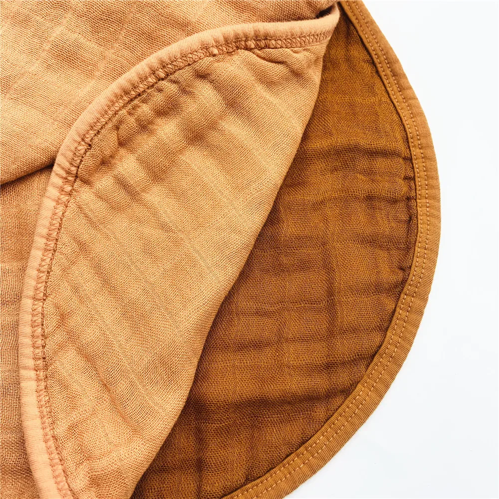 

Custom Premium Quality 6 Layers Muslin Bamboo Cotton New Toweling Baby Plain bib Burp Cloth//, Multi color