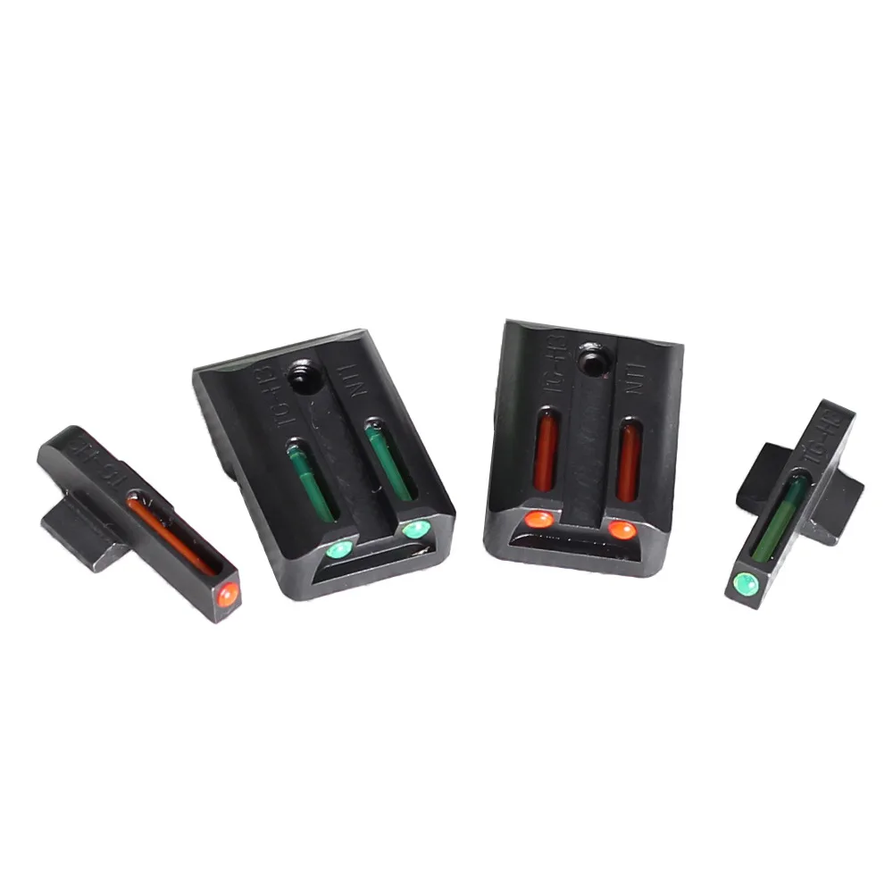 

Maixi High Quality 1911 Red Green Sight Stainless Steel Material Real Fiber Optic Front For 1911 Gun Accessories