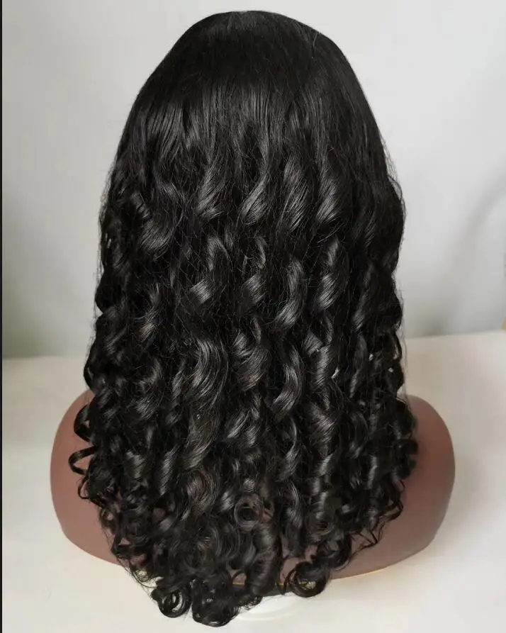 

Virgin Human hair Italian curl/loose deep wave curly front lace/full lace/360 lace wigs with baby hair pre plucked knots