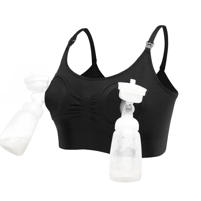 

Plus Size Hands Free Pumping Bra Adjustable Breast-Pumps Holding and Nursing Bra, Can be customized