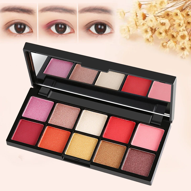 

Wholesale Matte Smoky Makeup Mermaid Color High Pigmented Makeup Professional Black Eye Shadow Palette Private Label