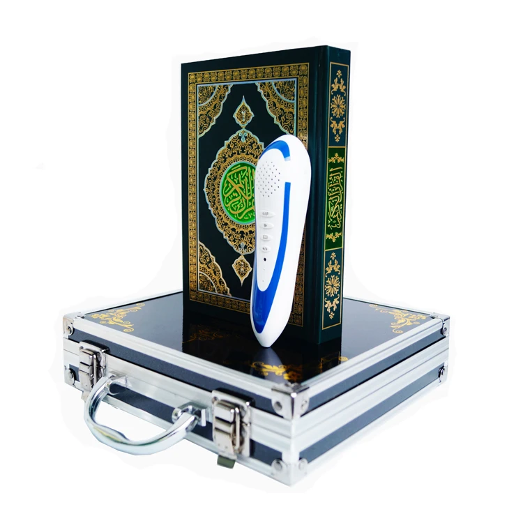 

Digital Quran Pen Word Reading Reader Islamic Muslim Prayer Read Talking Pen Holy Quran Reading Pen, Sliver/blue/brown