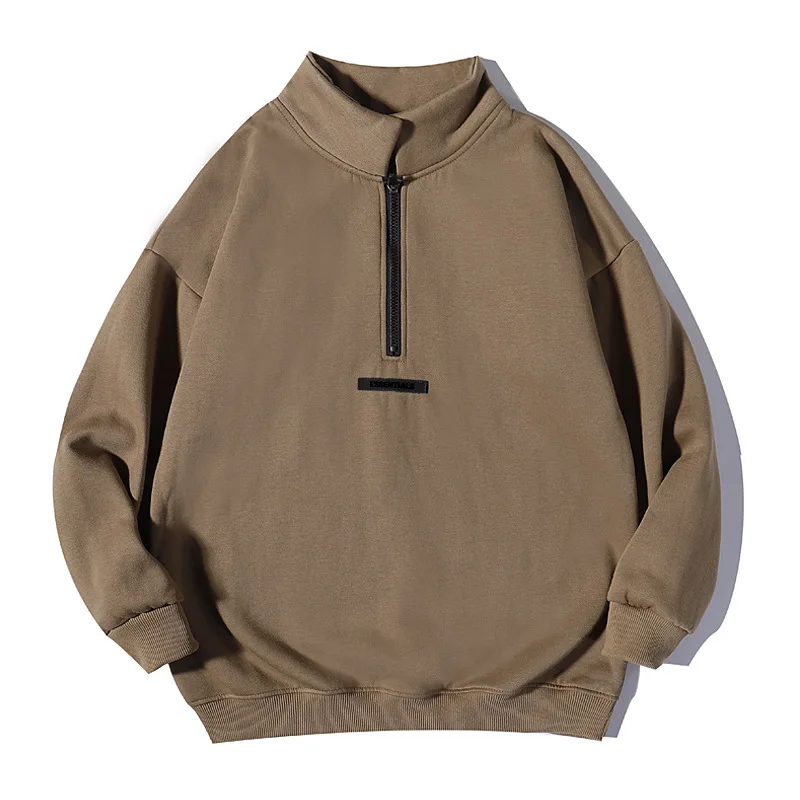 

2021 New Hoodies Sweatshirts fog essentials kanye west zipper neck loose ovesized Hoodies hip hop cotton Sweatshirts