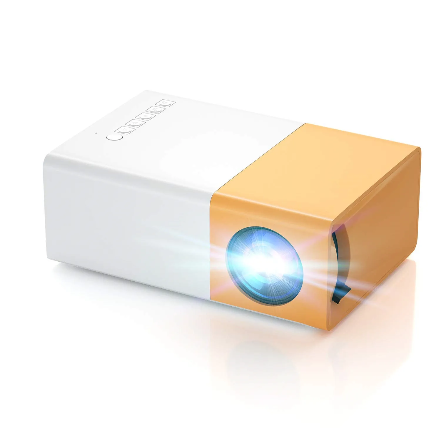 

Home mini Projector Video Top sell Pocket OEM ODM Smart lcd portable 1080p Projectors, Yellow