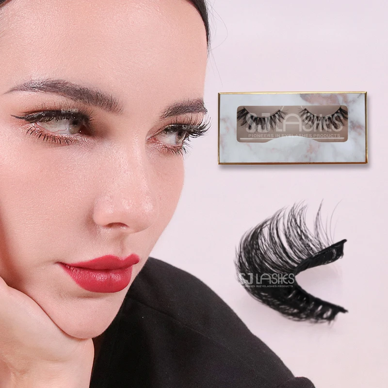 

Wholesale mink eyelashes and packaging Ready to ship case in High Quality lashes 3d mink short