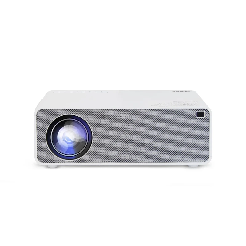 

2021 Latest Led 1920*1080 Full Hd 4k Projector For Smartphone Cinema Home Office, White+gray