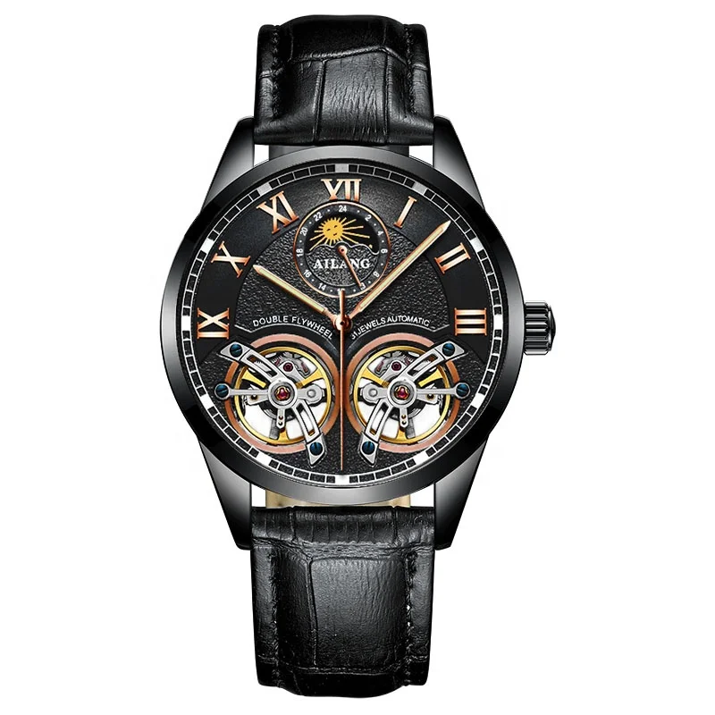 

AILANG 8822 double flywheel men's automatic mechanical watch fashion casual business men's watch