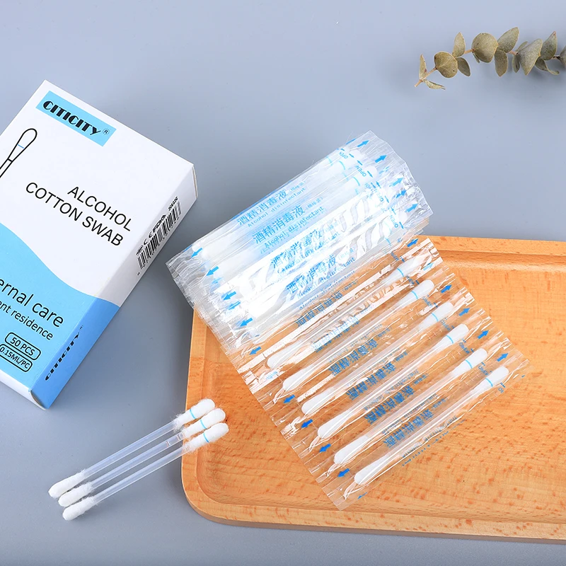 Aliexpress amazon Alcohol cotton swab with liquid medical cotton swabs
