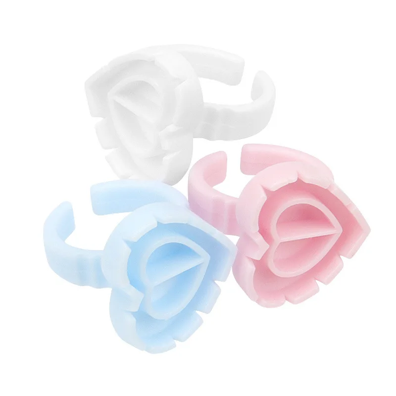 100Pcs/Bag Disposable Eyelash Extension Glue Ring Cup Tattoo Pigment Holder Container Lash Tools Supplier