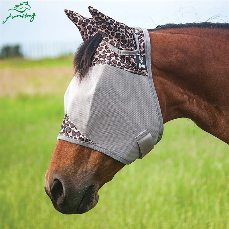 

New Product Standard Horse Fly veil With O Ears, Customized