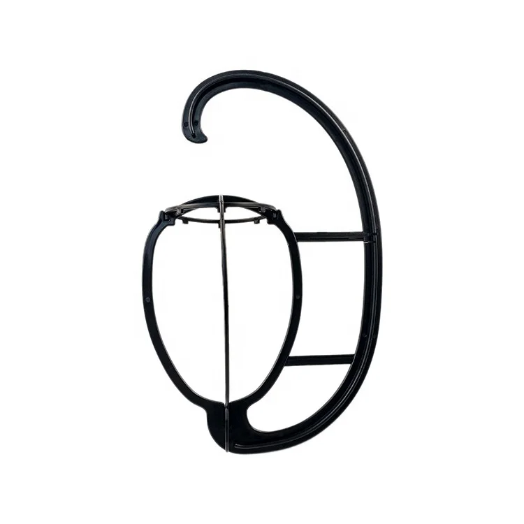 

Wholesale Ajustable Plastic Wig Tripod Head Stand Display Hat Holder Foldable For Human Hair Wigs Stand Hair Extension