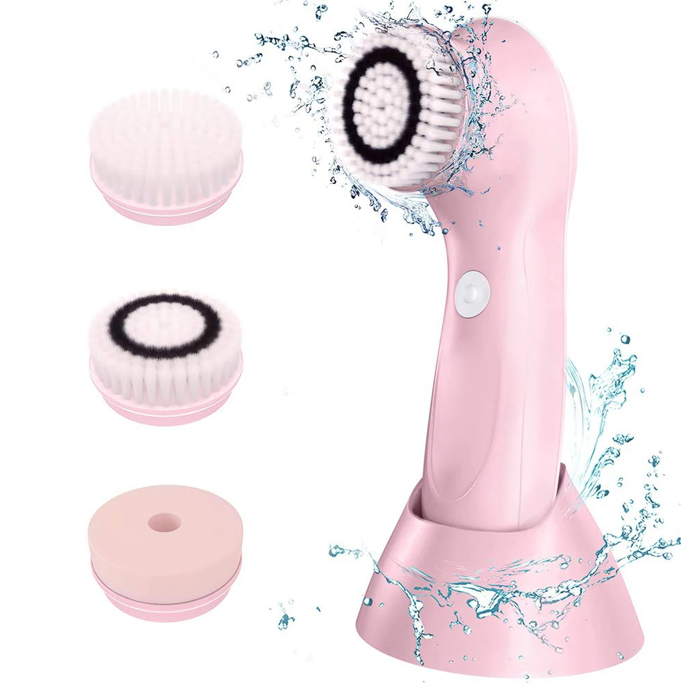 

Skin Care Wireless USB Rechargeable Electric Face Brush Silicone brosse de visage Facial Cleansing Brush