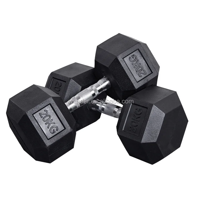 

Cheap Buy Fitness Use 4/5/6/7/8/9/10 kg Weights Hex Rubber Dumbbell Set, Black