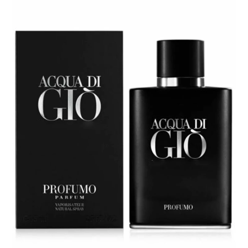 

Acqua Di Gio Profumo Parfum men 100ml 3.4fl.oz Long Lasting Charmmin Smell Men Perfume Strong Fragrance Black Bottle