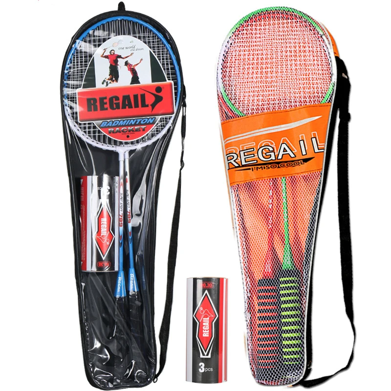 

Low Price Wholesale Steel Titanium Alloy Sponge Grip For Men And Women Badminton Rackets, Red blue orange