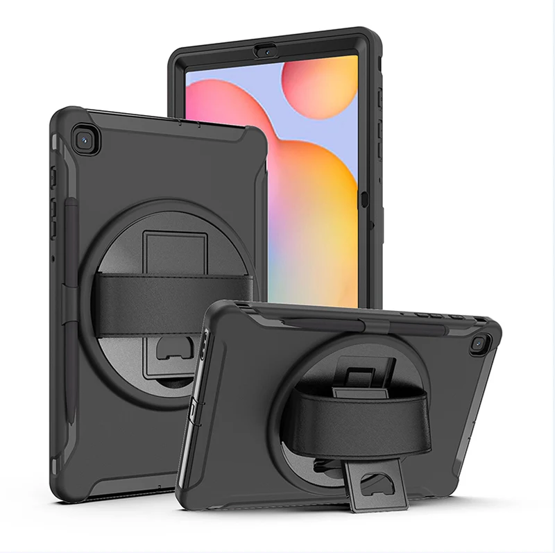 

Heavy Duty Bumper Protective Cover FOR Samsung Galaxy Tab S6 Lite 10.4 inch covers with S Pen holder case with Hand strap