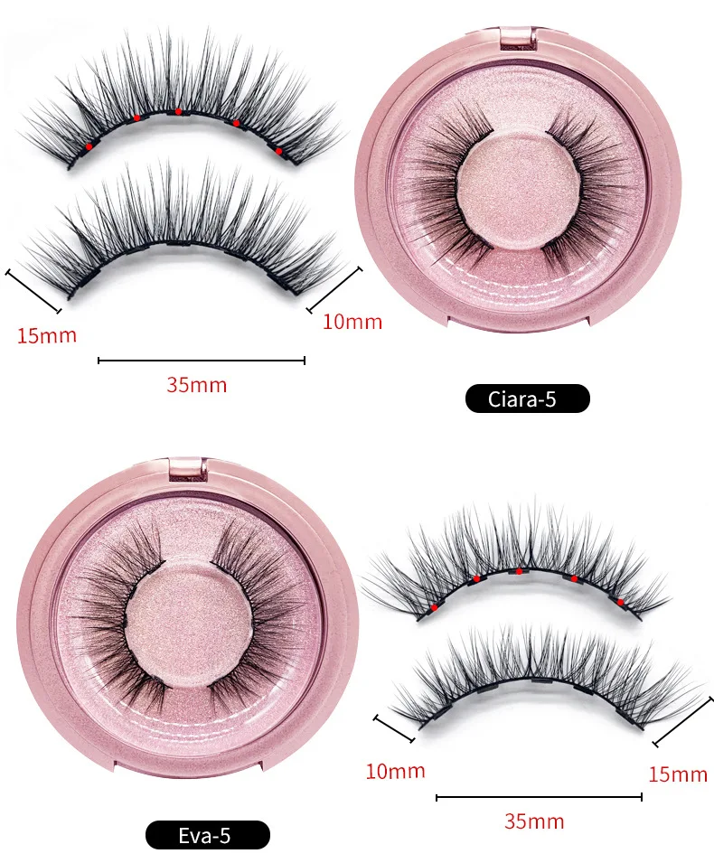 
SHEENLASH 3D synthetic lashes Magnetic false eyelash set faux mink magnetic eyelash 