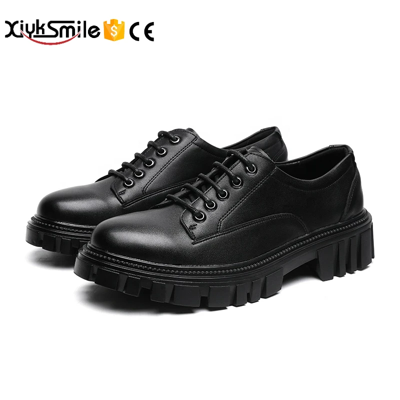 

men's dress shoes casual with heightened soft bottom British breathable men's shoes business formal