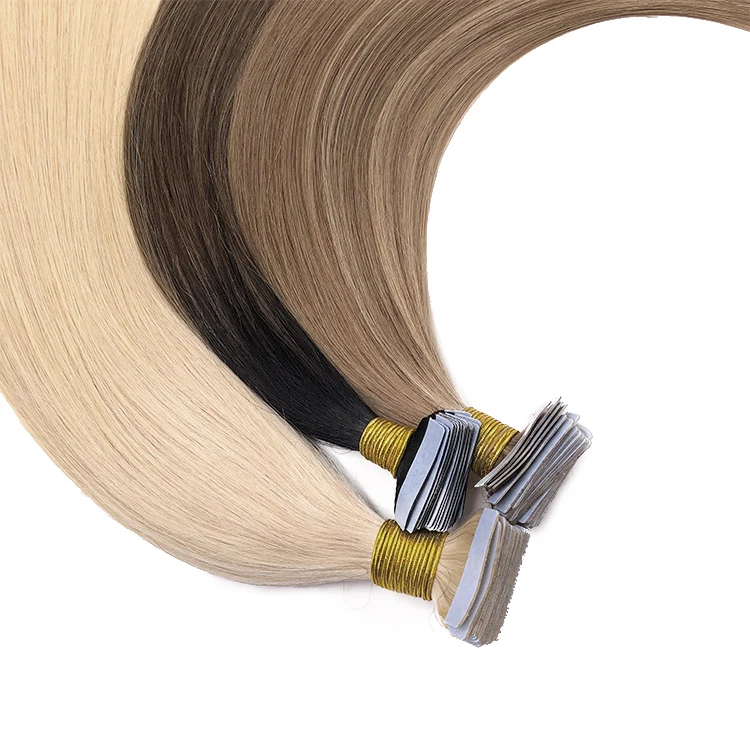 

Best selling virgin natural russian hair extension tape in, Any color can be dyed