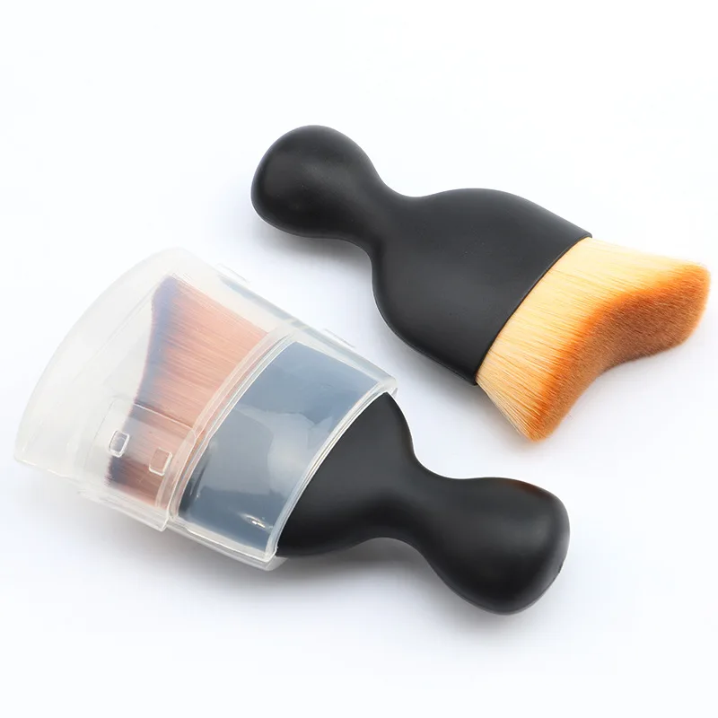 

RTS Hot Selling Wave Arc S Shape Curved Hair Liquid Foundation Make-up Brush multiple uses makeup brush