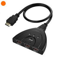 

3 Port HDMI Splitter 1080P 3D Switcher 3x1 Auto Switch 3-In 1-Out With 45 CM Pigtail Converter 1 in 3 out Cable