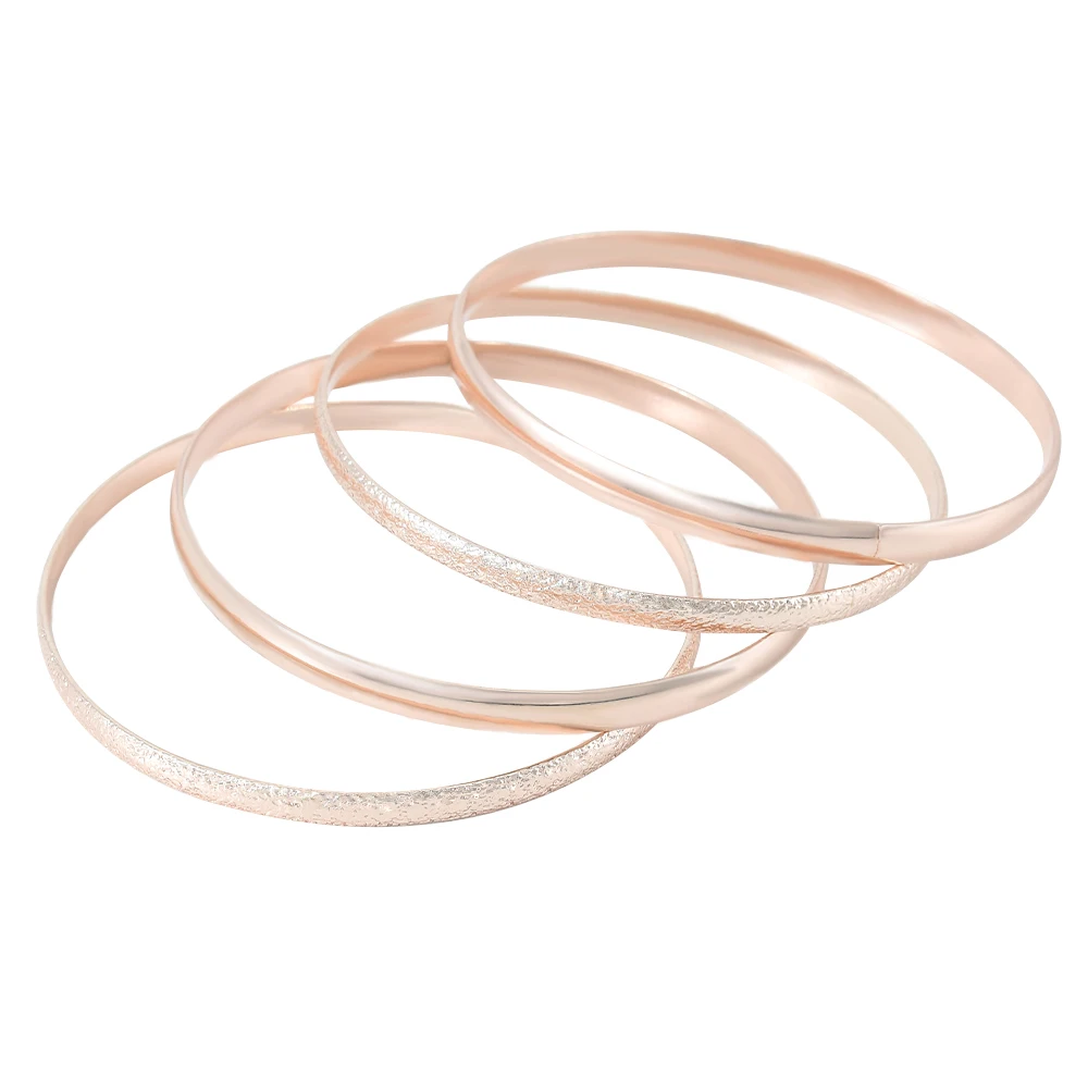 

Veijer 4PC/Set Trendy Women Bracelet Set Jewelry Rose Gold Bracelet