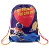 high quality Cartoon Colorful drawstring backpack bag, shoe bag drawstring