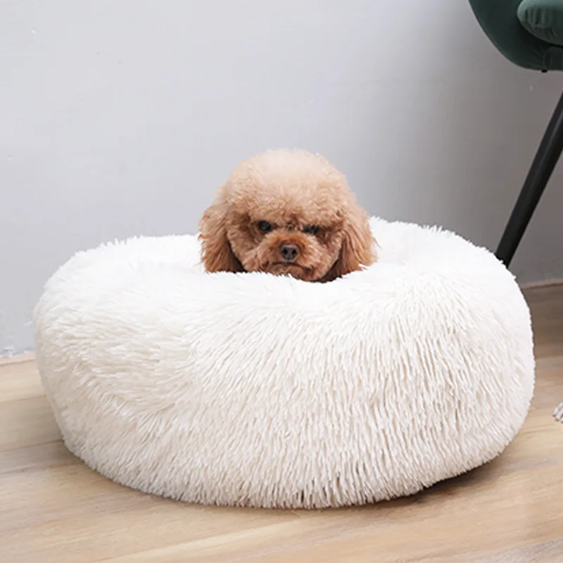 

Eco Friendly Luxury Plush House Comfortable Small Portable Designer Round Cave Blanket Sofa Pet Mat Beds Dog Bed