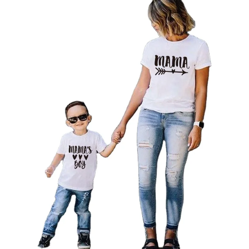 

Outfits mom and baby matching clothes combed 100% cotton women shirts matching clothing dad daugter and son me family t shirts